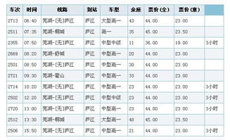 庐江到芜湖正月有汽车票吗